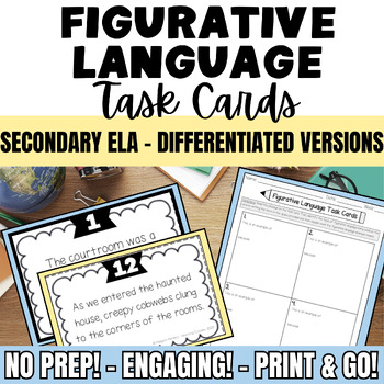 Figurative Language Task Cards