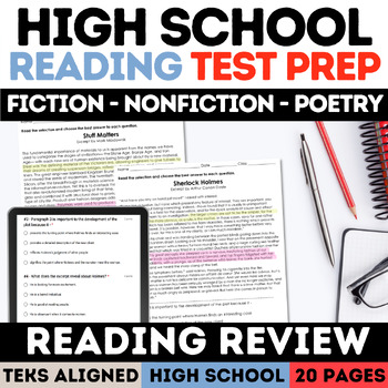 High School Reading Test Prep Review