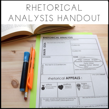 Rhetorical Analysis Handout
