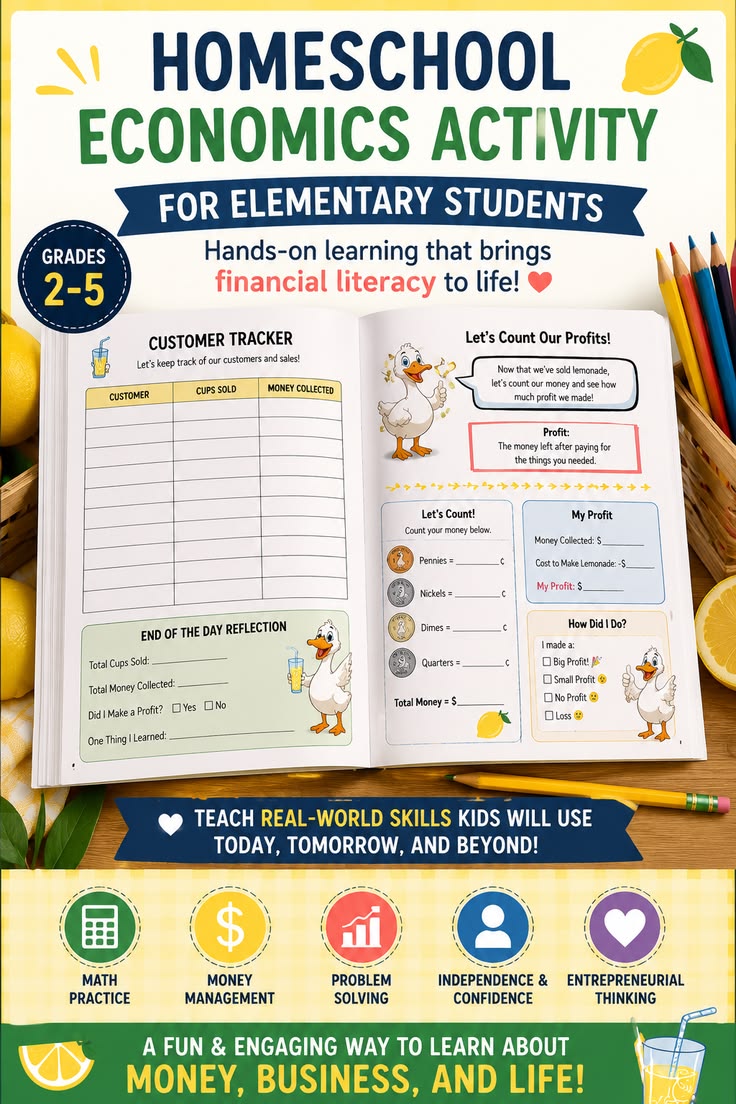 Homeschool Economics Activity for Elementary Students