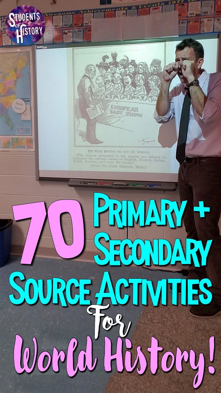 Primary and Secondary Sources in World History