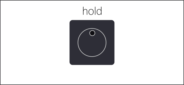 Official guide illustration showing an existing step held while a note is toggled