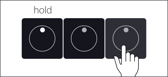 Official guide illustration showing a start step held while a later step extends its duration