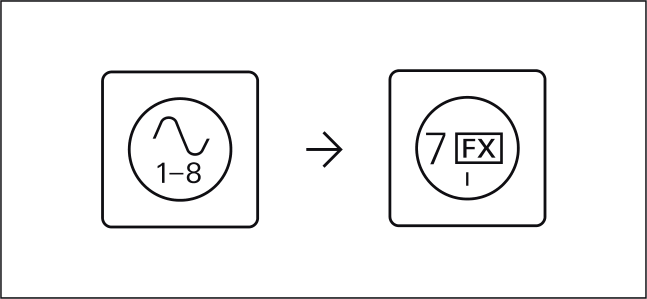 Official guide controls showing Instrument mode followed by track 7