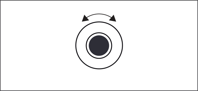 Official guide illustration showing the dark gray encoder used to enable song looping