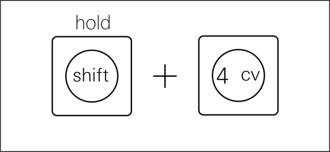 Official guide illustration showing Shift held while track buttons toggle mutes