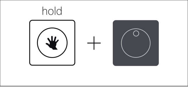Official guide illustration showing the held snare key with its backbeat steps